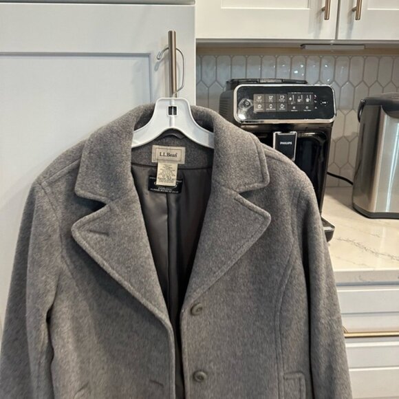 LL bean Womens Wool Coat size 12 - Picture 2 of 5